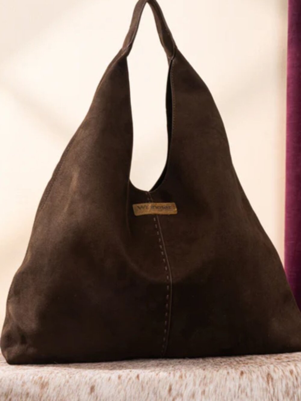 Wrangler Slouchy Hobo Tote Bag, Coffee/Brown NWT